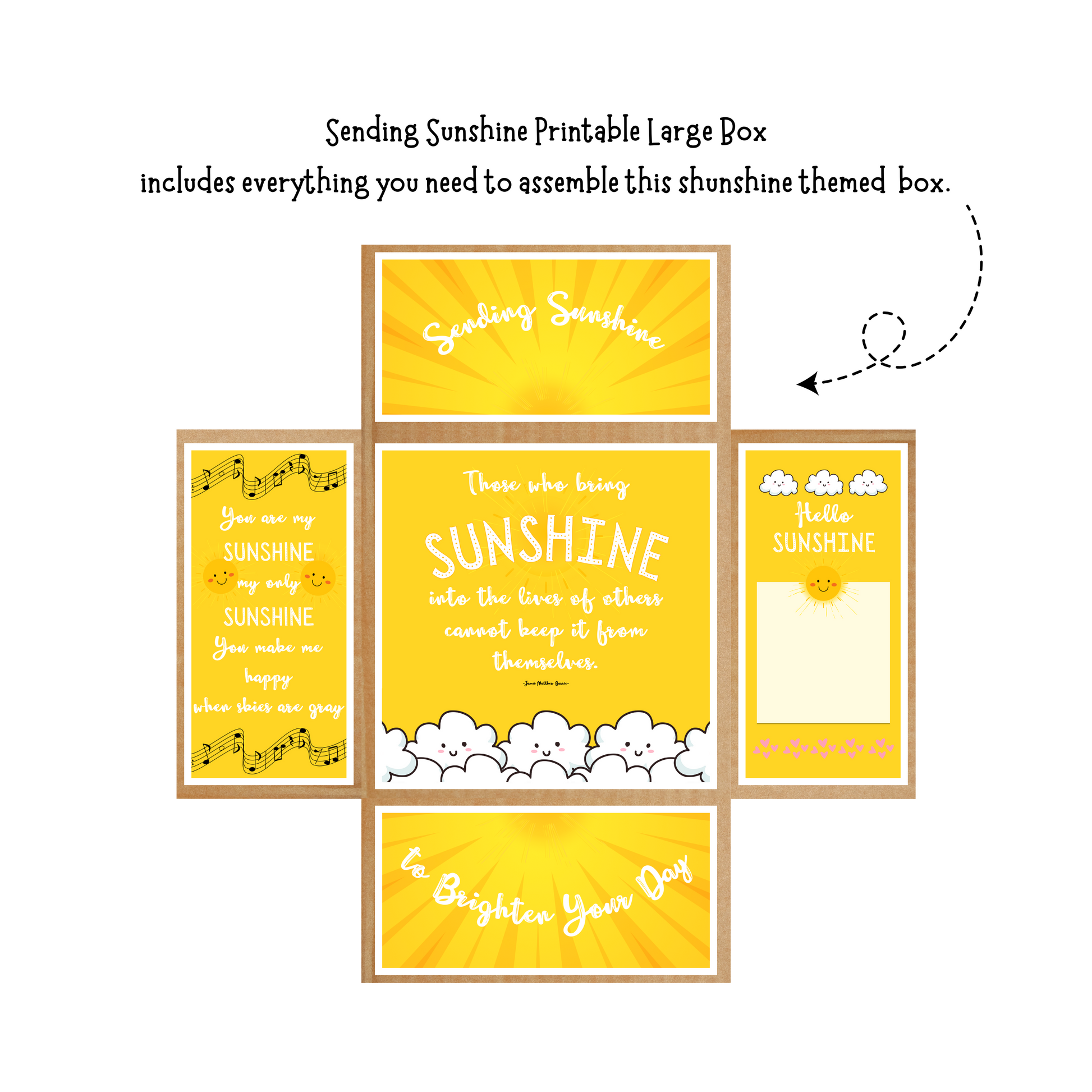 Sending Sunshine – DressedUpDeliveries for Box Of Sunshine Free Printables